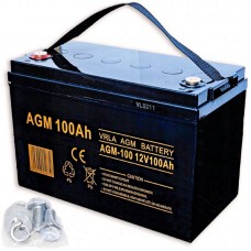 Акумулятор AGM VOLT VRLA 12V 100Ah тяговий для безперебійника 6AKUXAG100