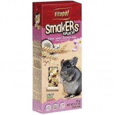 Корм Vitapol Smakers Snack снеки 2 шт / 90 г для шиншил з кокосом та пелюстками троянди