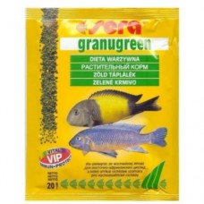 Корм Sera Granugreen 20 г для рослиноїдних цихлід
