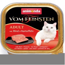 Вологий корм Animonda 100 г для дорослих котів з яловичиною та картоплею